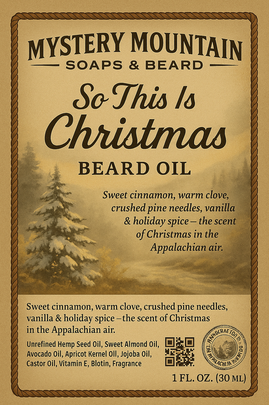 So this is Christmas Beard oil