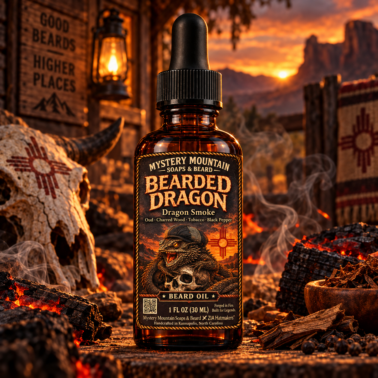 Beard Oil — Bearded Dragon – Dragon Smoke