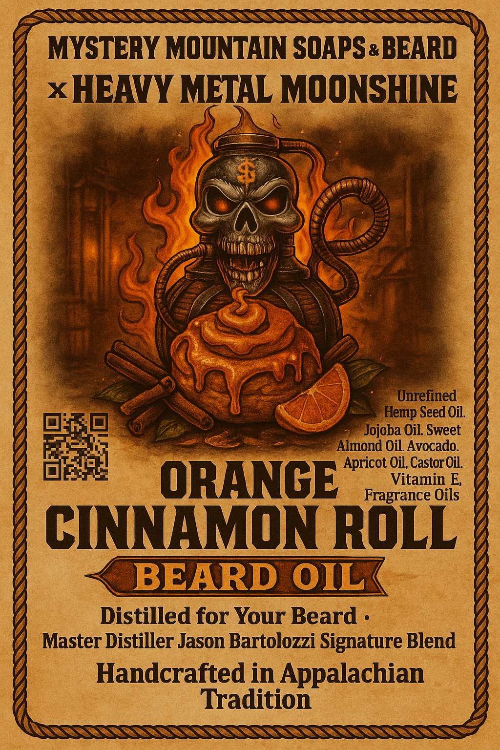 Orange Cinnamon Roll Beard oil
