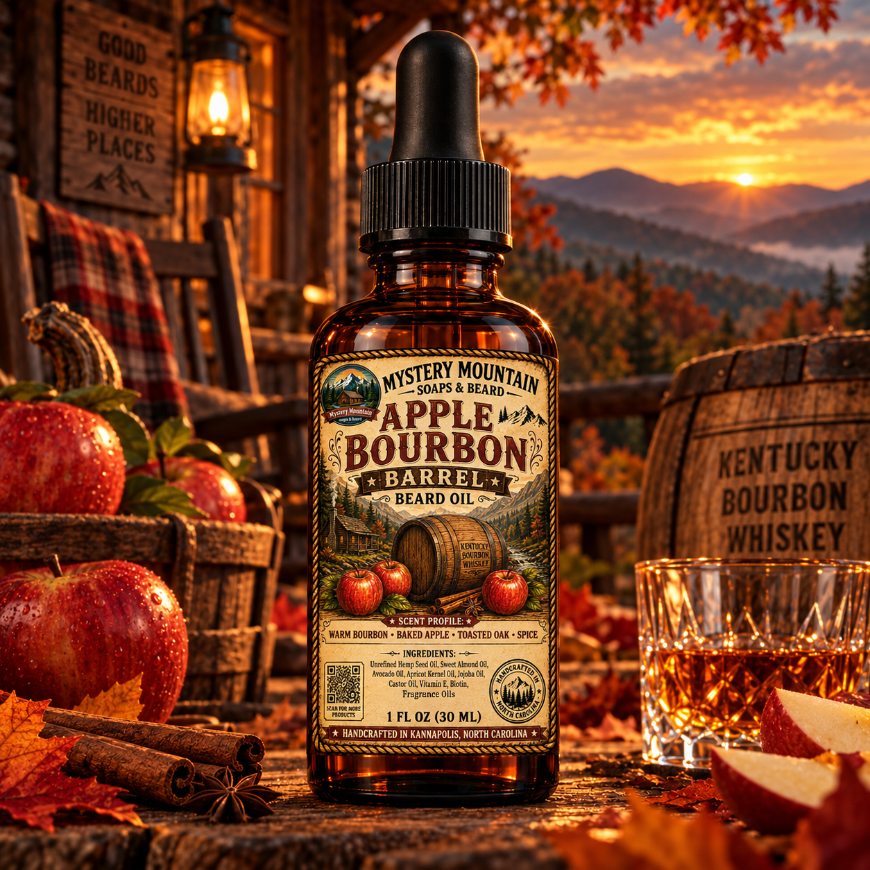 Beard Oil — Apple Bourbon Barrel